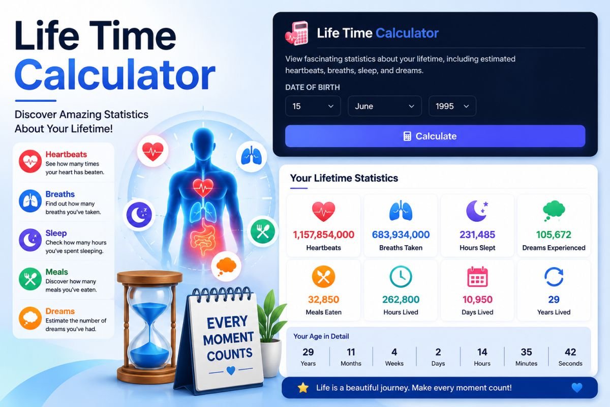 Life Time Calculator – Discover Fascinating Statistics About Your Lifetime